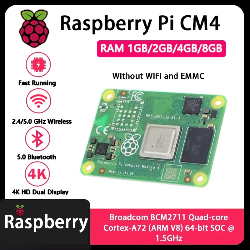 Raspberry Pi CM4 1GB/2GB/4GB/8 - Compute Module 4 32Gb Wifi のレビューと価格